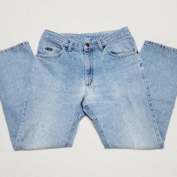 VINTAGE Lee Light Wash Cropped High Rise Jeans - Picture 4 of 12